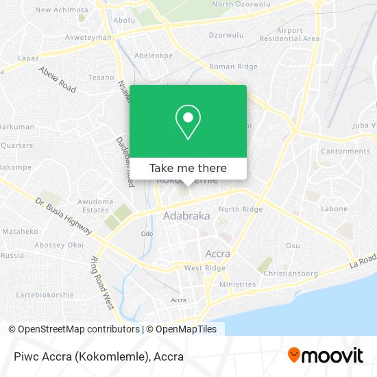 Piwc Accra (Kokomlemle) map