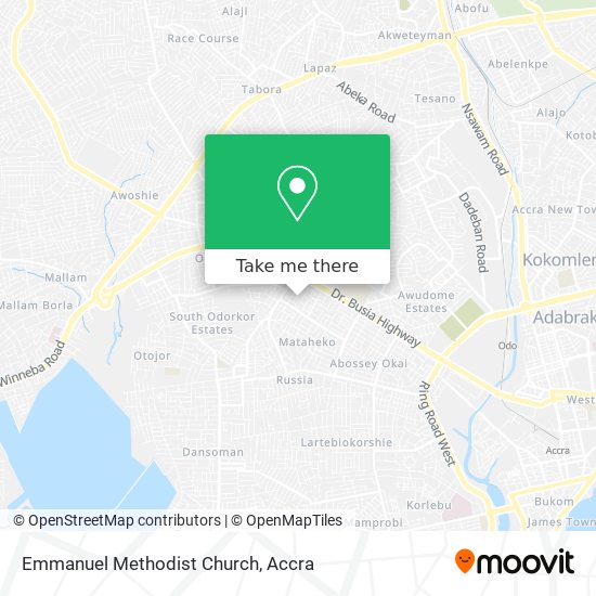 Emmanuel Methodist Church map