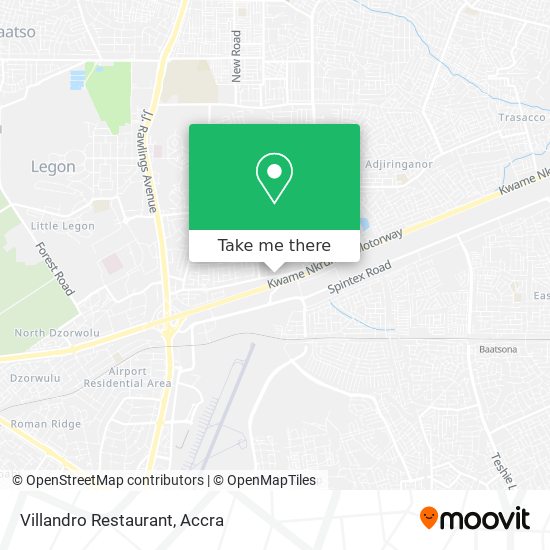 Villandro Restaurant map