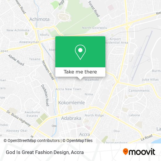 God Is Great Fashion Design map