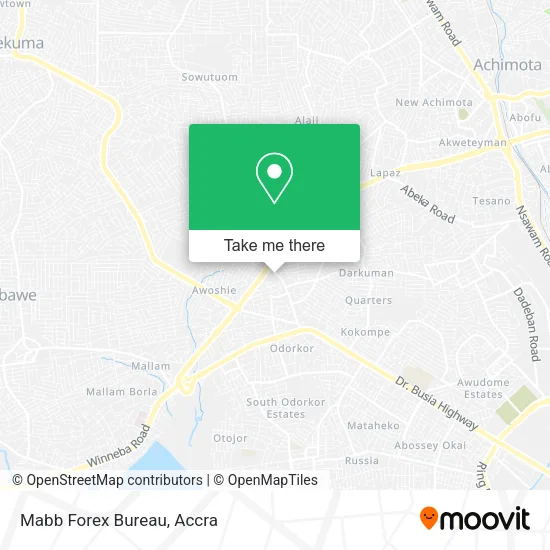 Mabb Forex Bureau map