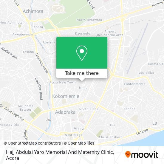 Hajj Abdulai Yaro Memorial And Maternity Clinic map