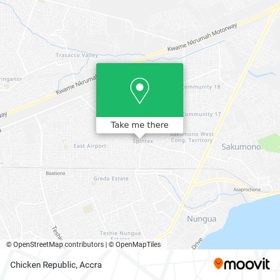 Chicken Republic map