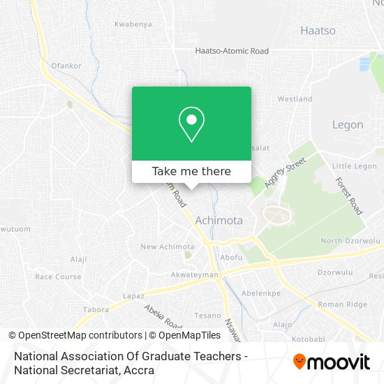 National Association Of Graduate Teachers - National Secretariat map