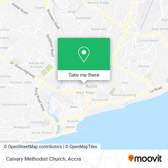 Calvary Methodist Church map