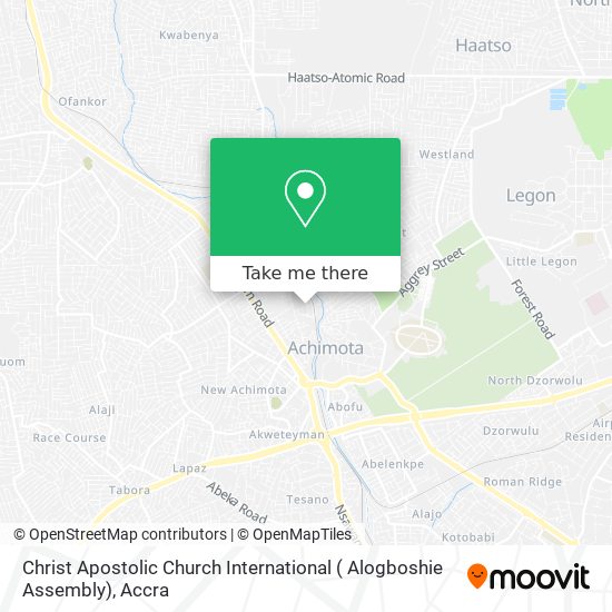 Christ Apostolic Church International ( Alogboshie Assembly) map