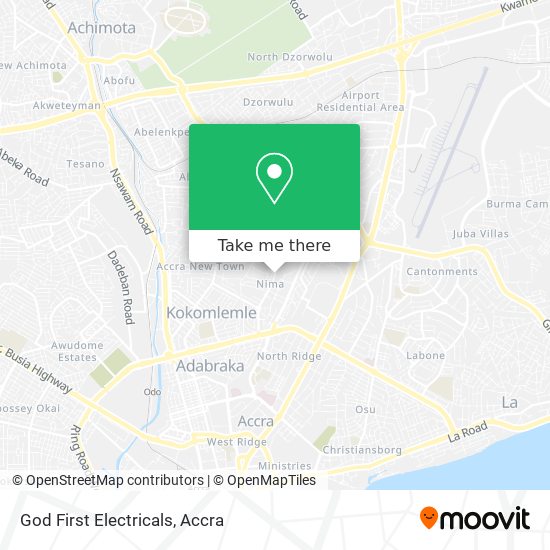 God First Electricals map