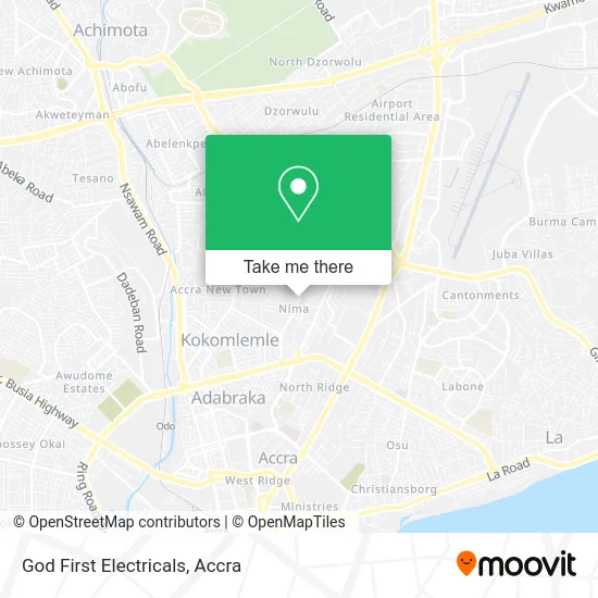 God First Electricals map