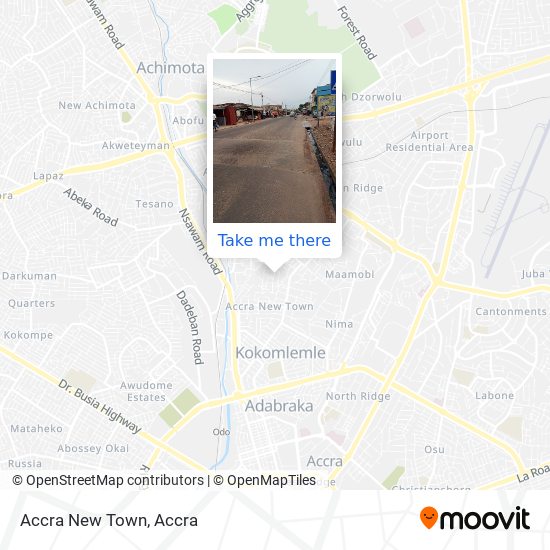 Accra New Town map