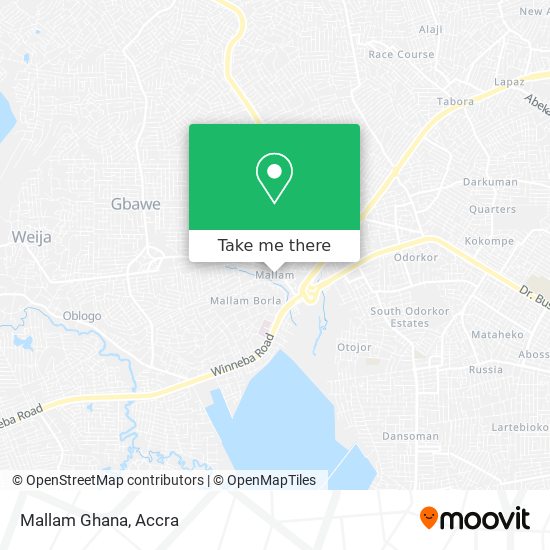 Mallam Ghana map