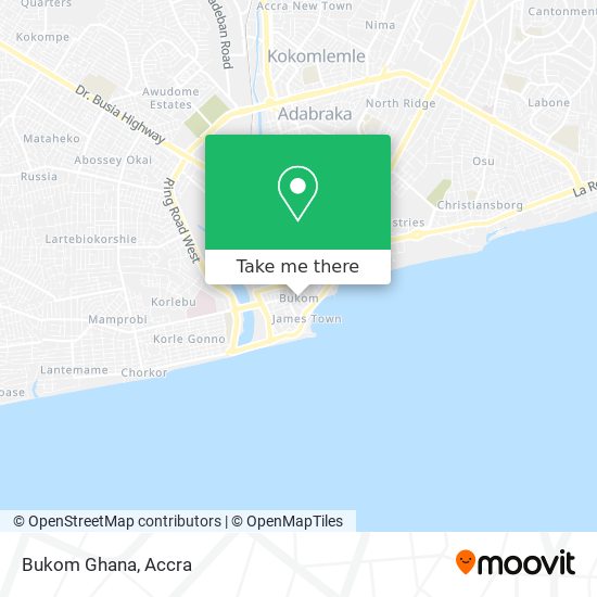 Bukom Ghana map