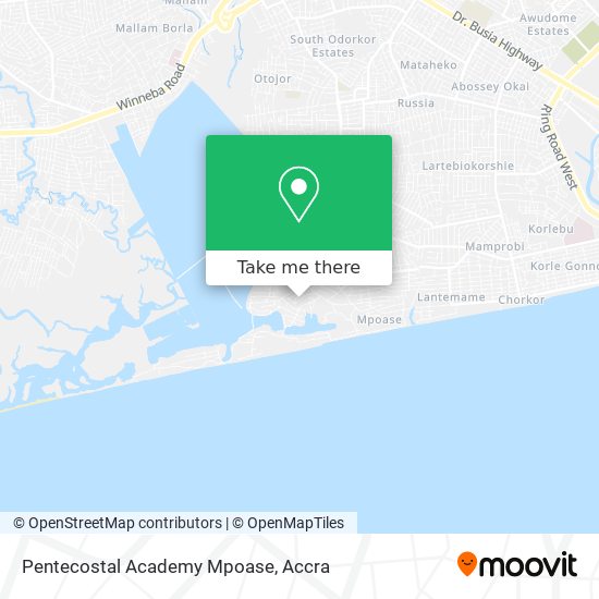 Pentecostal Academy Mpoase map