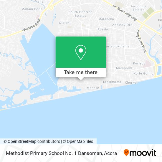Methodist Primary School No. 1 Dansoman map