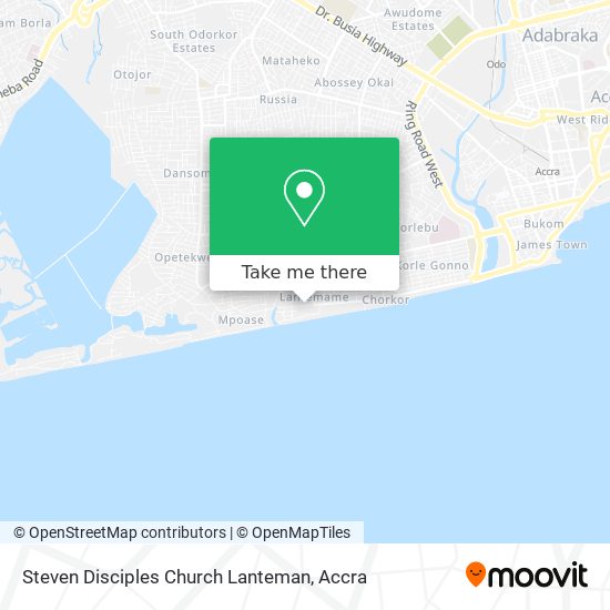 Steven Disciples Church Lanteman map