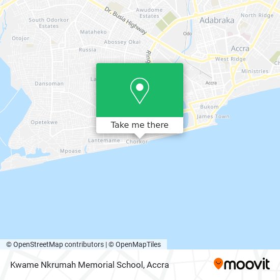 Kwame Nkrumah Memorial School map