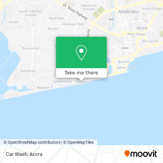 Car Wash map