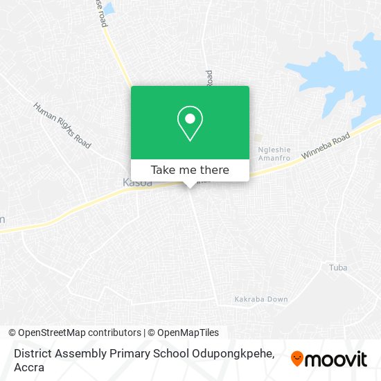 District Assembly Primary School Odupongkpehe map