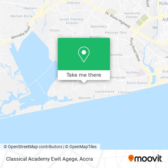Classical Academy Ewit Agege map