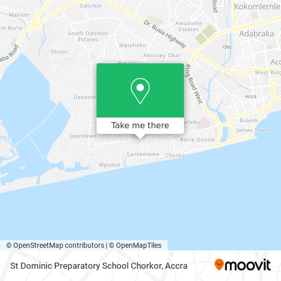 St Dominic Preparatory School Chorkor map