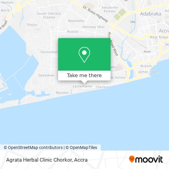 Agrata Herbal Clinic Chorkor map