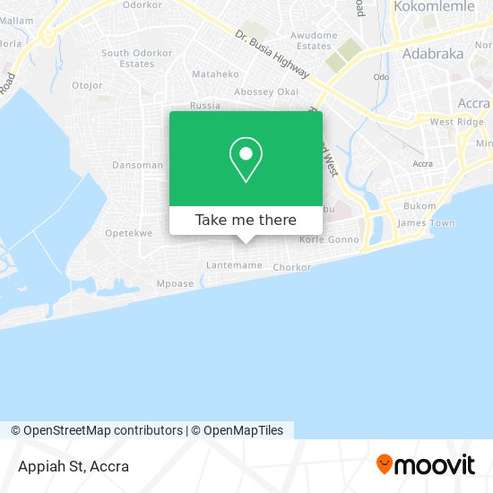 Appiah St map