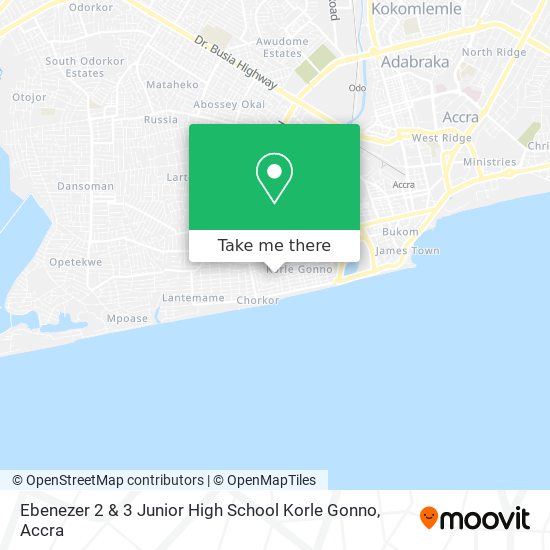 Ebenezer 2 & 3 Junior High School Korle Gonno map
