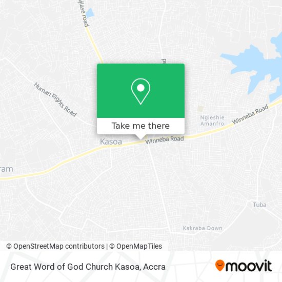 Great Word of God Church Kasoa map