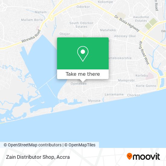 Zain Distributor Shop map