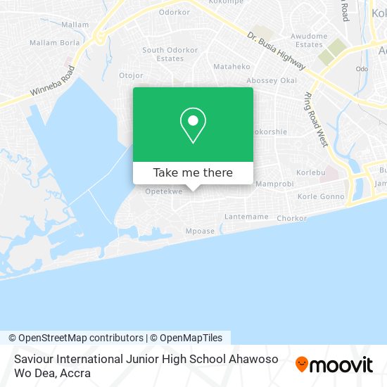 Saviour International Junior High School Ahawoso Wo Dea map