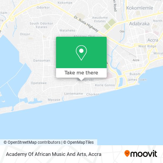 Academy Of African Music And Arts map