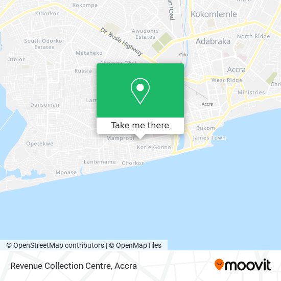 Revenue Collection Centre map