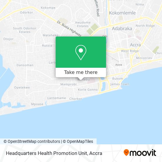 Headquarters Health Promotion Unit map