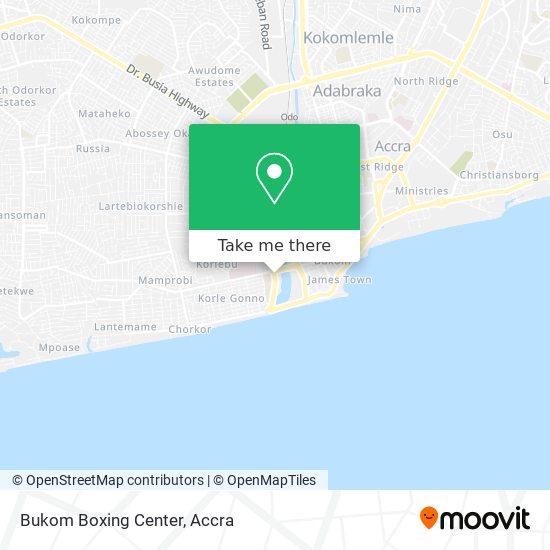 Bukom Boxing Center map
