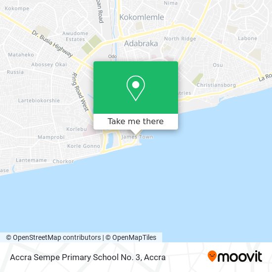 Accra Sempe Primary School No. 3 map