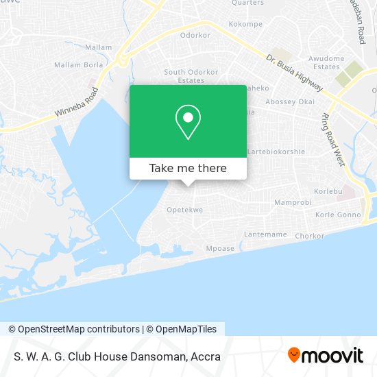 S. W. A. G. Club House Dansoman map