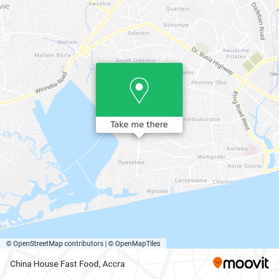 China House Fast Food map