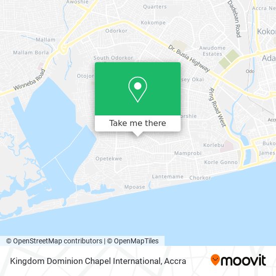 Kingdom Dominion Chapel International map