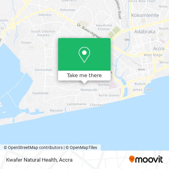 Kwafer Natural Health map