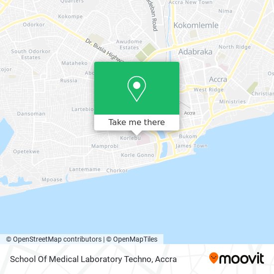 School Of Medical Laboratory Techno map