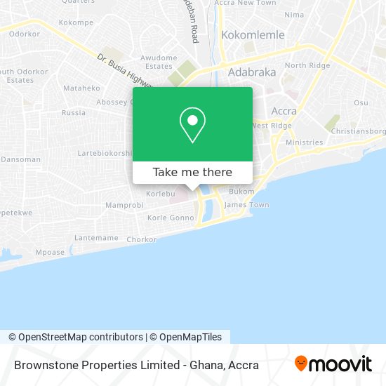 Brownstone Properties Limited - Ghana map