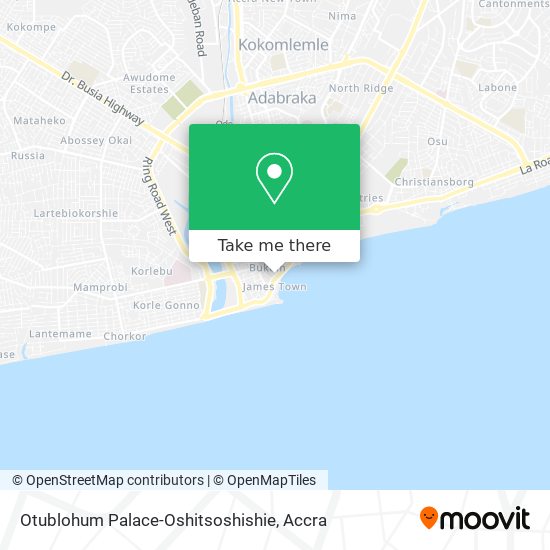 Otublohum Palace-Oshitsoshishie map