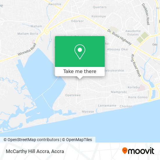 McCarthy Hill Accra map