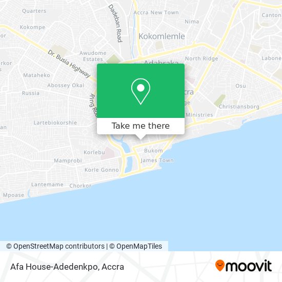 Afa House-Adedenkpo map