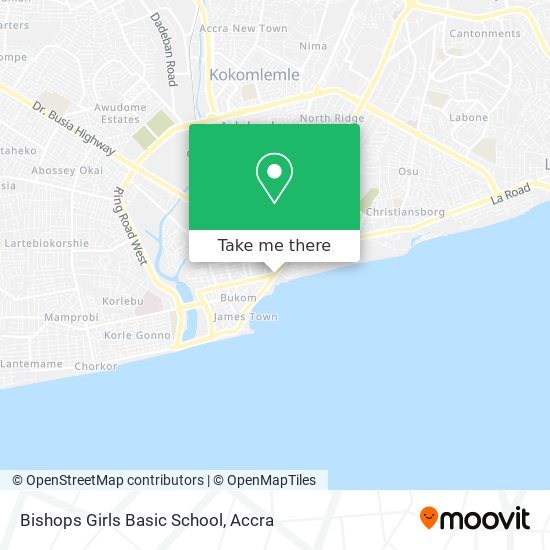 Bishops Girls Basic School map