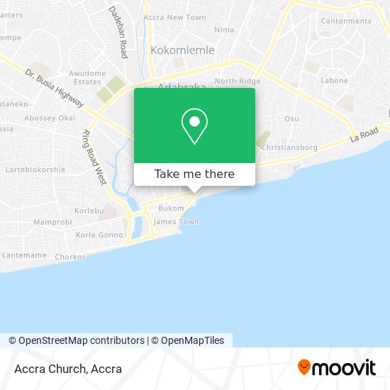 Accra Church map