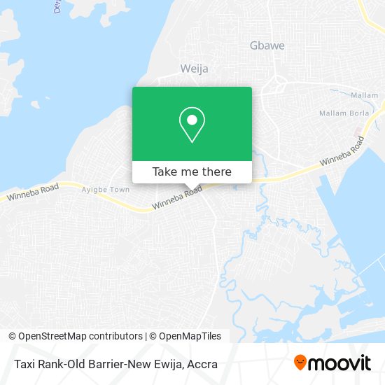 Taxi Rank-Old Barrier-New Ewija map