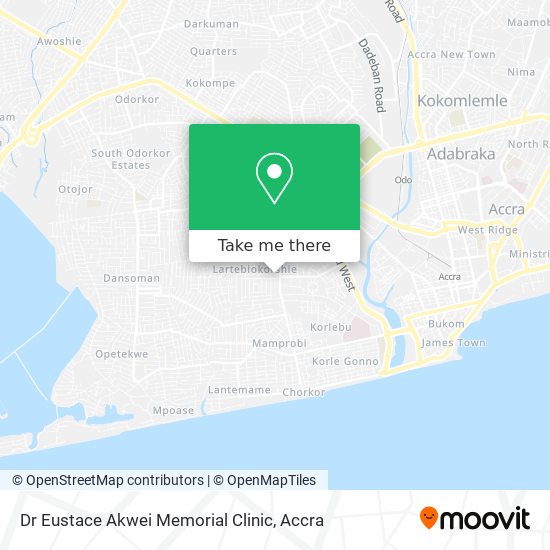 Dr Eustace Akwei Memorial Clinic map