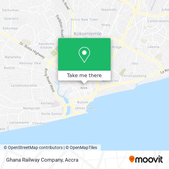 Ghana Railway Company map