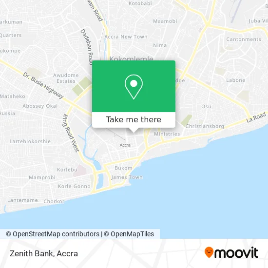 Zenith Bank map