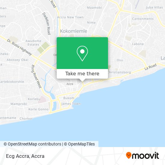 Ecg Accra map